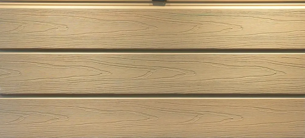 Lame Façade Composite Simple Face — Teak V2 — Lames de façade composite DECNO