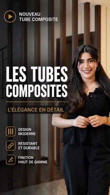 Présentation des tubes en bois composite WPC DECNO